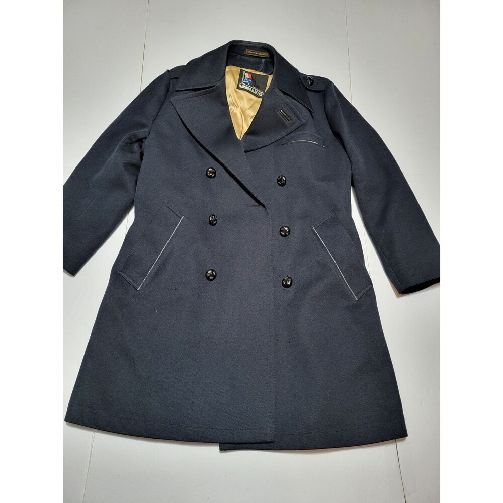 Vintage Harbor Master Double Breasted Blue 70% Virgin Wool Loomed For The 70S
